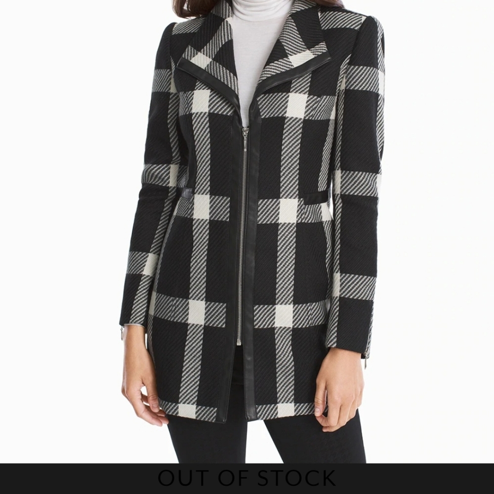 WHBM Plaid Coat